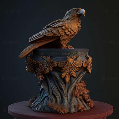 3D model eagle on the pedestal (STL)